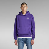 G-Star RAW® Unisex Core Loose Hoodie Purple