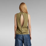 G-Star RAW® Open Back Knitted Top Green