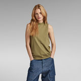 G-Star RAW® Open Back Knitted Top Green