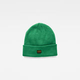 G-Star RAW® Effo Long Beanie Grün front flat