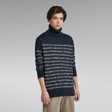 G-Star RAW® Unisex Jacquard Stripe Turtle Knit Multi color