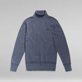 G-Star RAW® Premium Core Turtle Neck Knitted Pullover Mittelblau