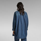 G-Star RAW® Chemise Oversized Flap Pocket Evergreen Bleu moyen