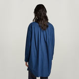 G-Star RAW® Oversized Flap Pocket Hemd Evergreen Dunkelblau