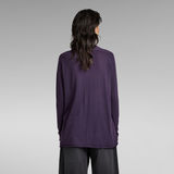 G-Star RAW® Essential Mock Relaxed Strickpullover Lila