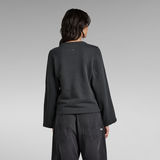 G-Star RAW® Adjustable Sleeve Cropped Sweater Grey