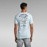 G-Star RAW® Merman Back Graphic Slim T-Shirt Hellblau