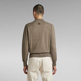 G-Star RAW® Premium Core Mock Neck Knitted Sweater Brown