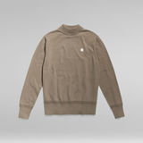 G-Star RAW® Premium Core Mock Neck Knitted Sweater Brown