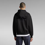 G-Star RAW® Velcro Loose Hoodie Schwarz