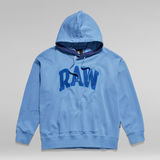 G-Star RAW® RAW University Oversized Hoodie Mittelblau