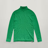 G-Star RAW® Essential Mock Relaxed Strickpullover Grün