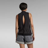 G-Star RAW® Open Back Knitted Top Black
