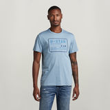 G-Star RAW® T-shirt Applique Multi Technique Bleu clair