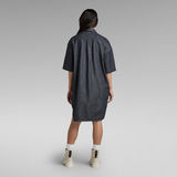 G-Star RAW® Denim Shirt Kleid Dunkelblau