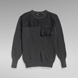 G-Star RAW® Pull en maille Unisex Army Gris
