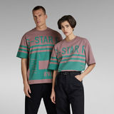 G-Star RAW® Unisex T-Shirt Scarf Graphic Boxy Lila