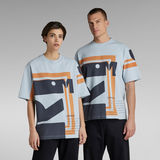 G-Star RAW® T-shirt Unisex Scarf Graphic Boxy Bleu clair