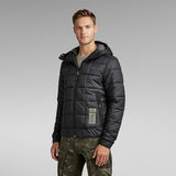 G-Star RAW® Veste Meefic Square Quilted Hooded Noir