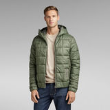 G-Star RAW® Meefic Square Quilted Hooded Jacke Grün