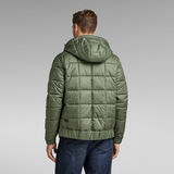 G-Star RAW® Meefic Square Quilted Hooded Jacket Green