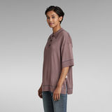 G-Star RAW® Oversized Knitted Polo Purple