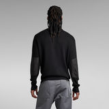 G-Star RAW® Swiss Army Woven Half Zip Knitted Sweater Black
