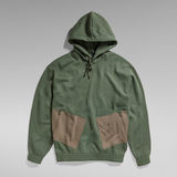 G-Star RAW® Sweat Multi Pocket Loose Hooded Vert