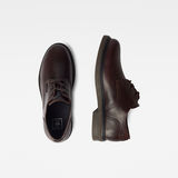 G-Star RAW® Scutar Derby Leather Shoes Red both shoes