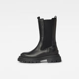 G-Star RAW® Lintell High Chelsea Leather Boots Black side view
