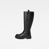 G-Star RAW® Kafey Performance Extra High Leather Boots Black side view