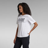 G-Star RAW® Originals Label Regular T-Shirt Wit