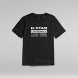 G-Star RAW® T-Shirt Originale Label Regular Noir