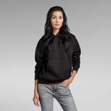 G-Star RAW® Unisex Core Oversized Hooded Sweater Black