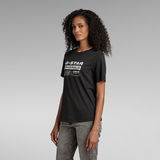 G-Star RAW® Originals Label Regular T-Shirt Zwart