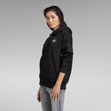 G-Star RAW® Unisex Core Oversized Hooded Sweater Black
