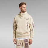 G-Star RAW® Sobiru Loose Hooded Sweater Beige