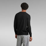 G-Star RAW® Premium Basic Knitted Sweater Schwarz