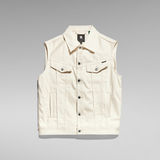 G-Star RAW® Oversized Denim Vest Evergreen Beige