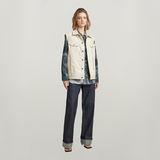 G-Star RAW® Oversized Denim Vest Evergreen Beige