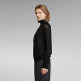 G-Star RAW® Core Roll Neck Knitted Sweater Black