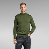 G-Star RAW® Premium Core Mock Turtle Knitted Sweater Green