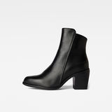 G-Star RAW® Tacoma II Leather Zip Boots Black side view