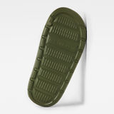 G-Star RAW® D Staq Tonal Slides Green sole view
