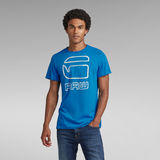 G-Star RAW® Graphic Graw Straight T-Shirt Medium blue