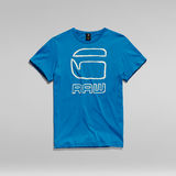 G-Star RAW® Camiseta Graphic Graw Straight Azul intermedio