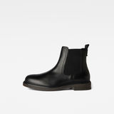 G-Star RAW® Scutar Chelsea Leather Boots Black side view