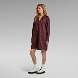 G-Star RAW® V-Neck Tunic Dress Purple