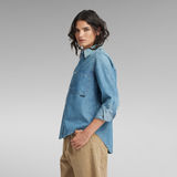 G-Star RAW® Premium 1-Pocket Hemd Mittelblau