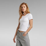 G-Star RAW® Deep Scoop Ultra Slim T-Shirt White